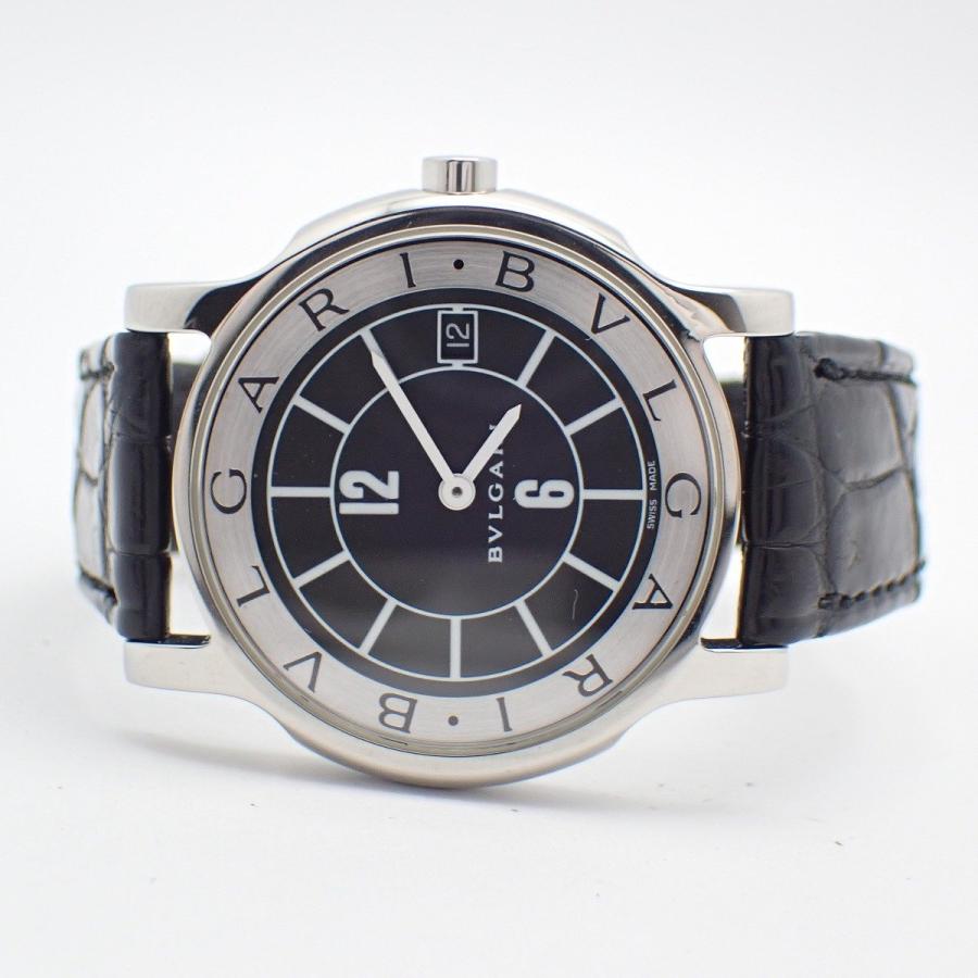 BVLGARI（ブルガリ） ソロテンポ クォーツ メンズ 腕時計 黒文字盤
