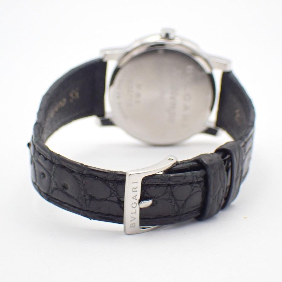 BVLGARI（ブルガリ） ソロテンポ クォーツ メンズ 腕時計 黒文字盤