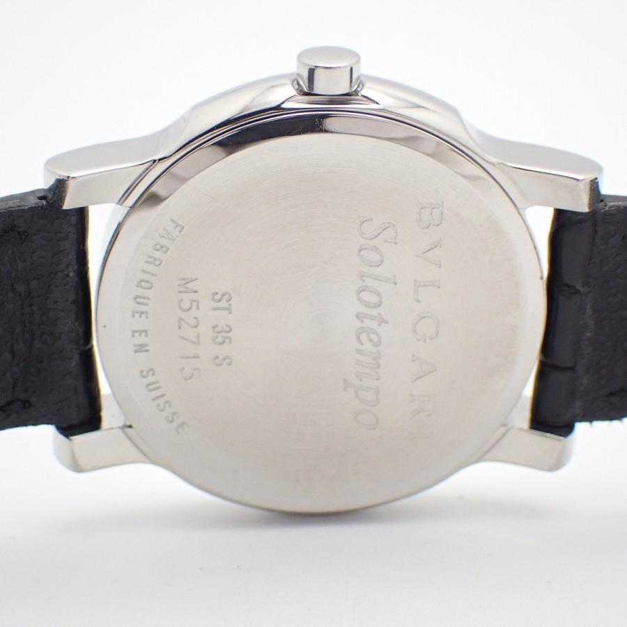 BVLGARI（ブルガリ） ソロテンポ クォーツ メンズ 腕時計 黒文字盤