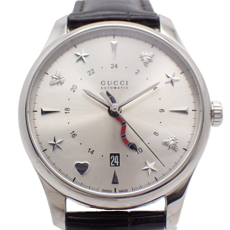 GUCCI（グッチ） 【美品】グッチ 126.3 Gタイムレス GMT 自動巻き
