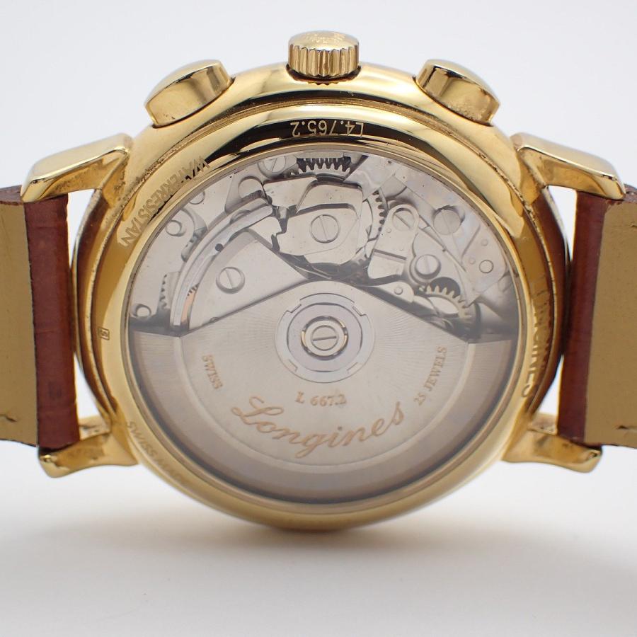 ロンジン　腕時計　ゴールド LONGINES（ロンジン） 125周年モデル クロノグラフ 自動巻き メンズ