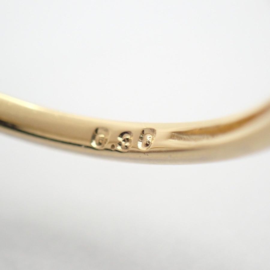K18 ハーフエタニティ リング 指輪 K18YG/ダイヤモンド0.30ct 12号【い