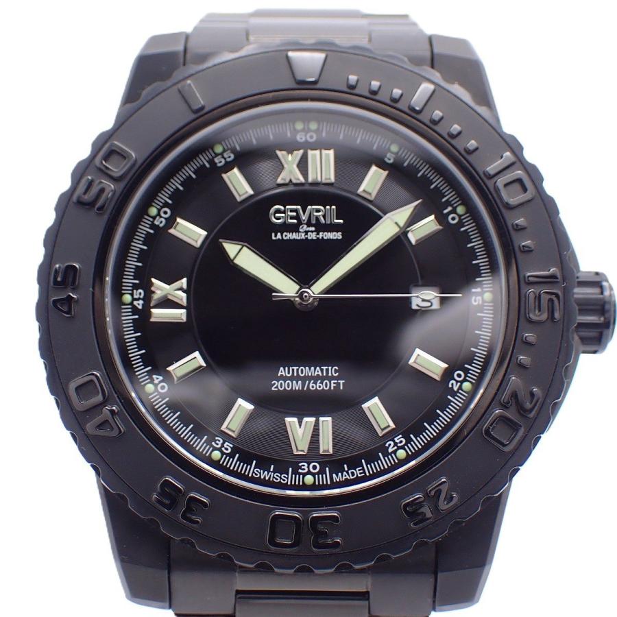HEIMDALLR mas H5 自動巻き時計 黒ラバー 黒ダイヤル GEVRIL ジェビル Seacloud 500本限定 自動巻き メンズ 腕時計 ブラック