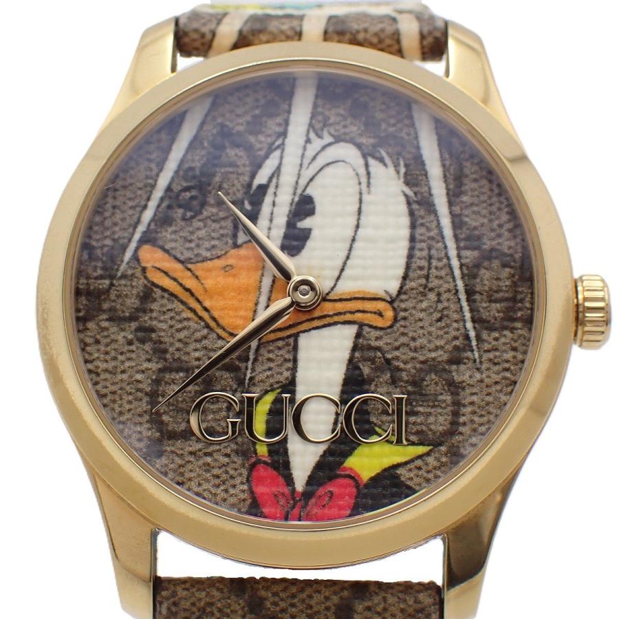 Disney × Gucci ドナルドダック　コラボ　腕時計 GUCCI（グッチ） × ディズニー ドナルドダック 126.4 Gタイムレス