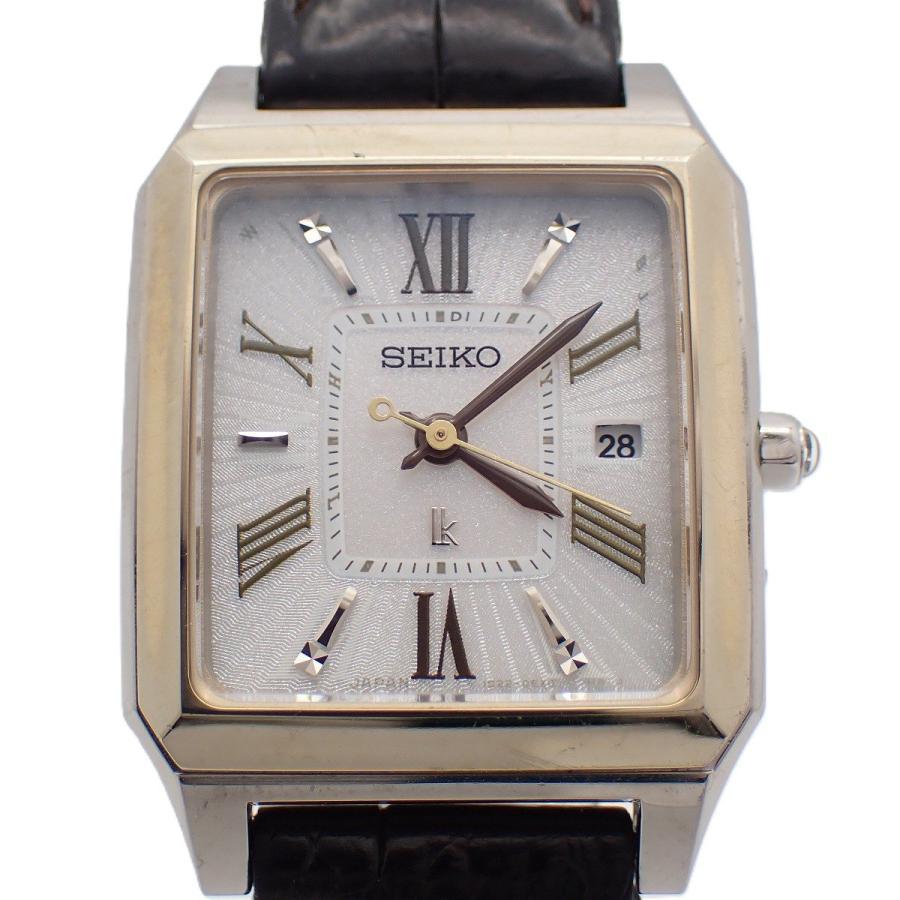 LUKIA SEIKO セイコー ルキア ソーラー電波 スクエア型 レディース
