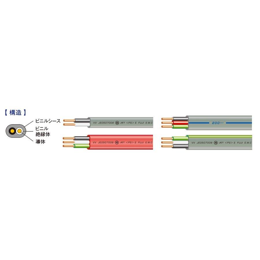 ある時が買い時です！】VVFケーブル 1.6mm×3芯 富士電線工業 VVF1.6×3C