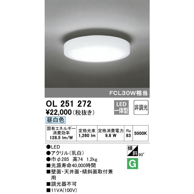 ODELIC（オーデリック） LED小型シーリングライト 壁面・天井面・傾斜