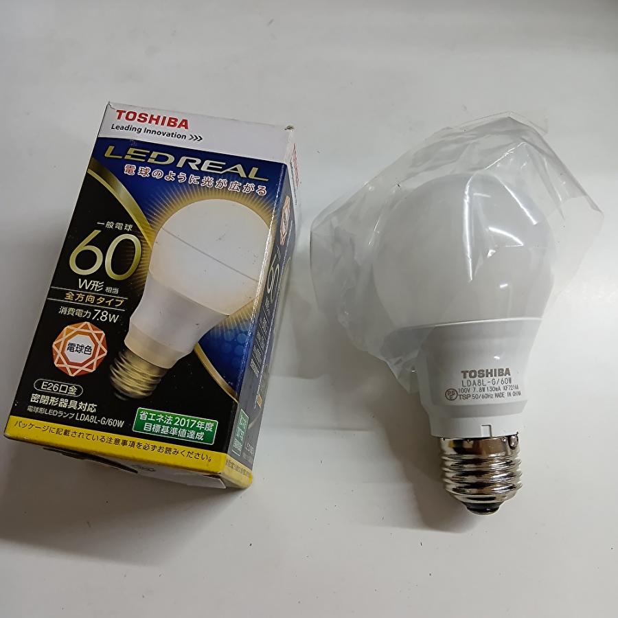 東芝ライテック 【アウトレット！】LED一般電球 口金E26 電球色 60W形