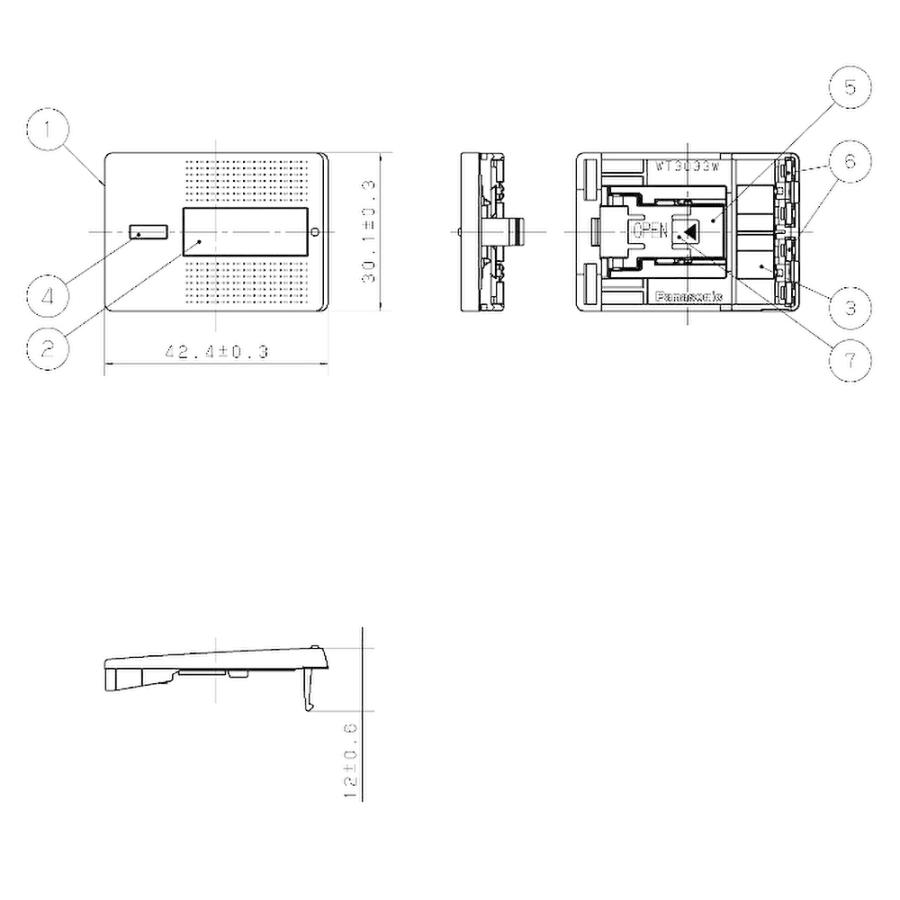 Panasonic 【即納・在庫品】WT3033W パナソニック 埋込トリプル
