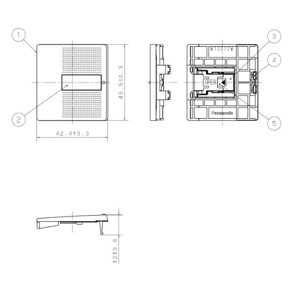Panasonic（パナソニック） 【即納・在庫品】WT3012W 埋込ダブル