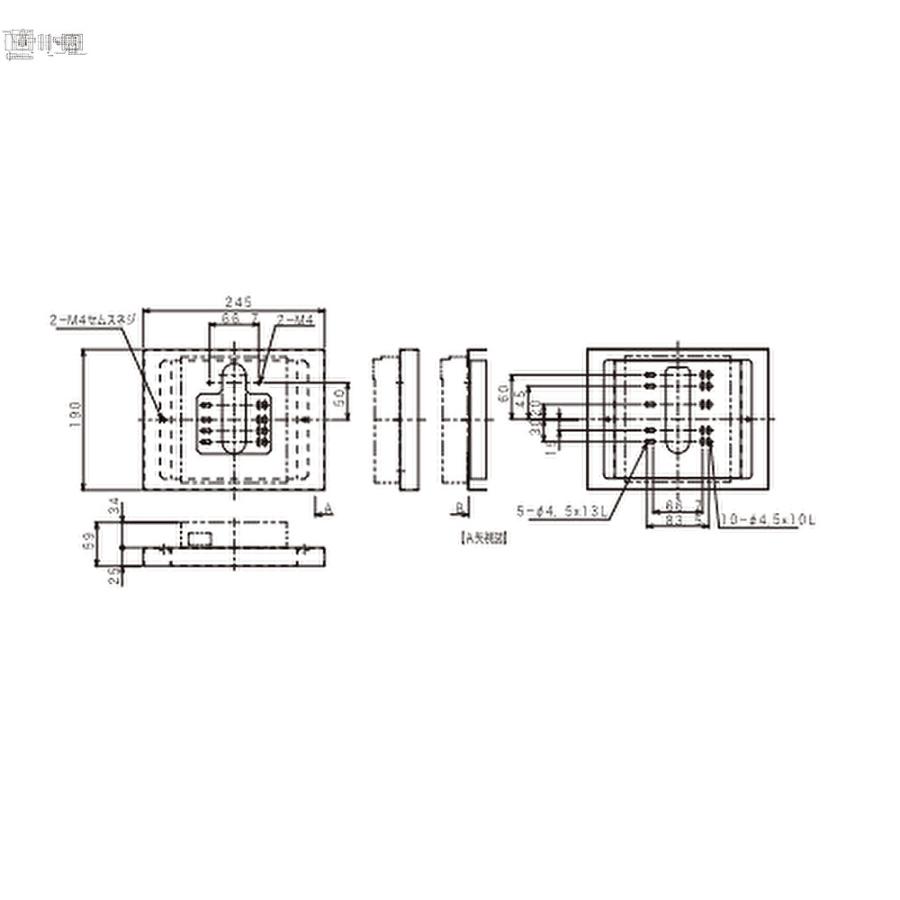 即納・在庫品】MOYU-12W21 ヤブシタ 誘導灯リニューアルプレート 壁直
