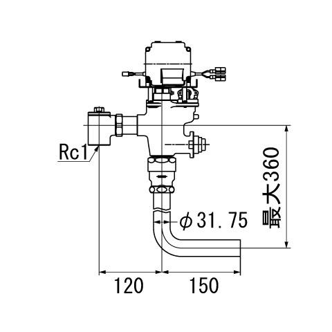 INAX 【即日対応します！】OKC-AT780 自動フラッシュバルブ ボックス無