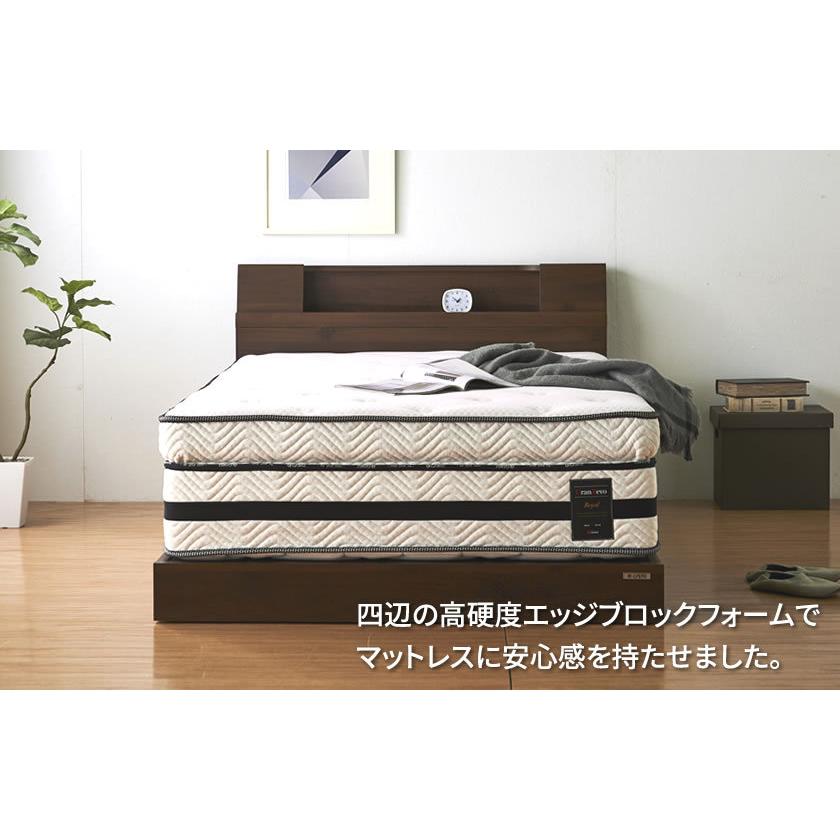 グランツ グランレボ ロイヤル ポケットコイルマットレス ワイドダブル 消臭 抗菌防臭 防ダニ 高反発 高吸放湿 ホワイト ブラック　マットレス_3