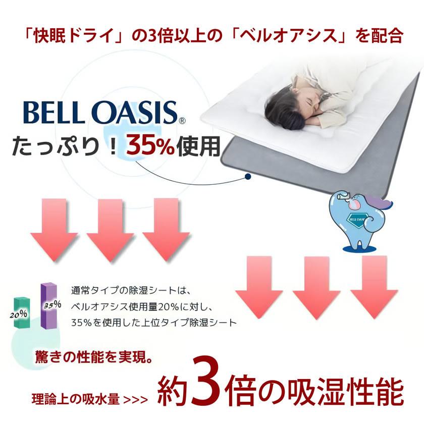 除湿マット シングル 快眠ドライPlusプレミアム 高吸湿タイプ ベルオアシス増量_4