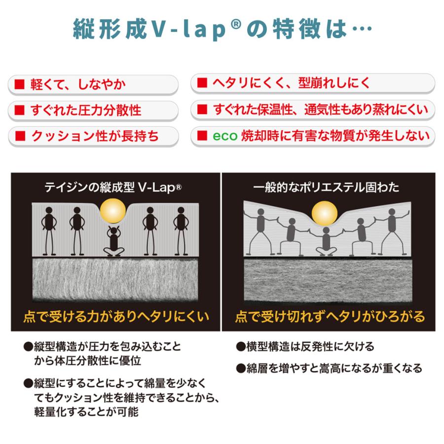敷ふとん 軽量コンパクト敷布団 スゴ軽2 軽量 テイジン TEIJIN V-lap 体圧分散 通気性 オールシーズン