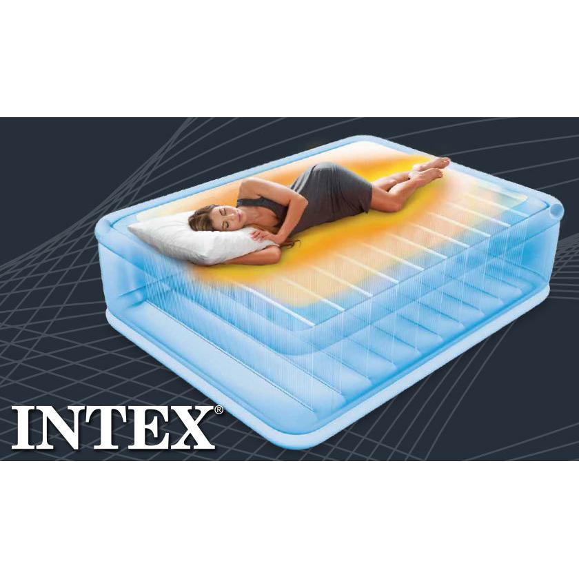 INTEX 電動エアーベッド ワイドダブル Thermalux サーマラックス 電動式 ピロートップ エアベッド エアーマットレス エアーベッド 車中泊｜ioo-neruco｜05