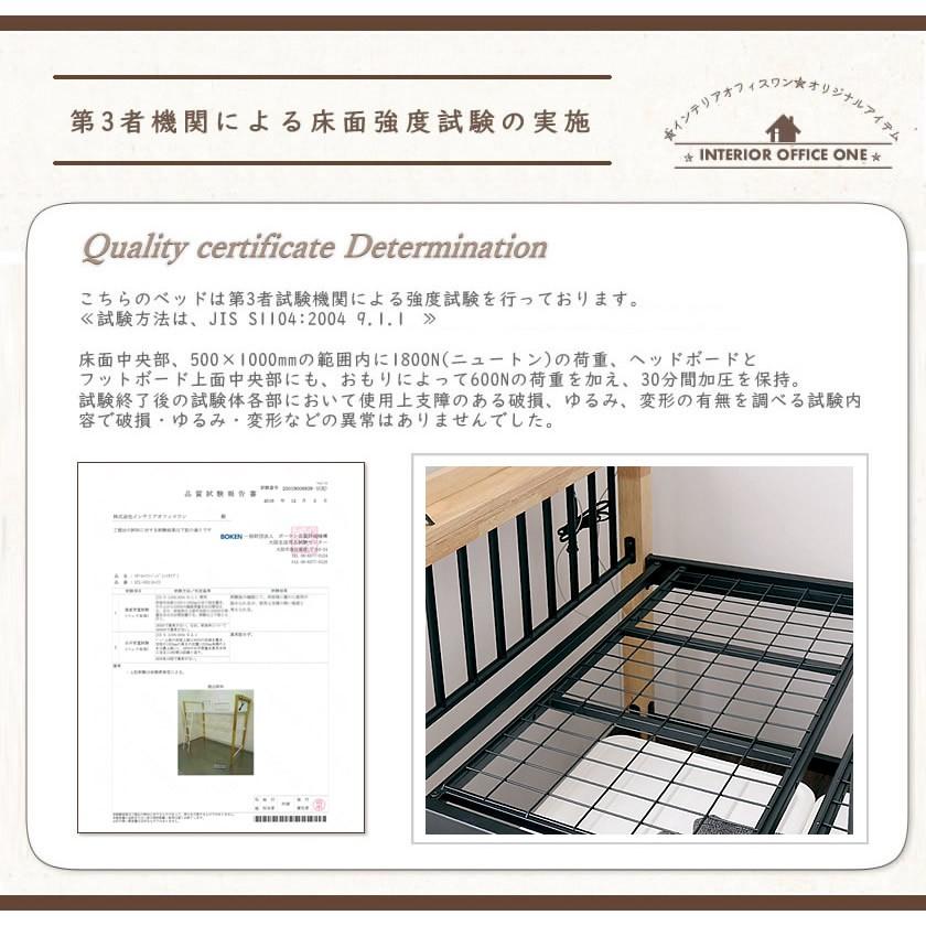 ネルコンシェルジュ ロフトベッド ハイタイプ シングル アイアンベッド