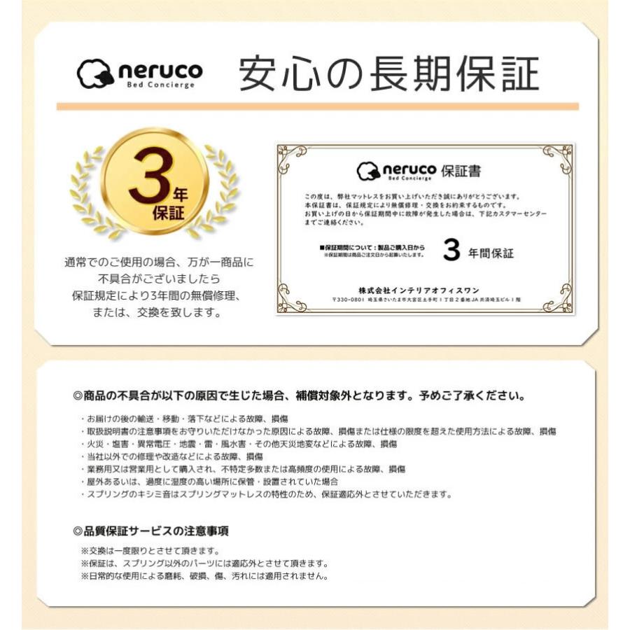 ネルコンシェルジュ 三つ折りポケットコイルマットレス セミダブル 厚