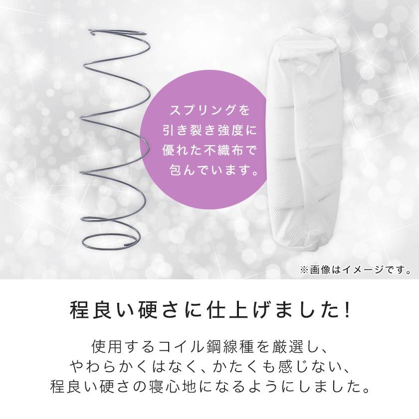 三つ折りポケットコイルスプリングマットレス ZL33139 ダブル 三つ折りポケットコイルマットレス ダブル 厚さ11cm 高密度