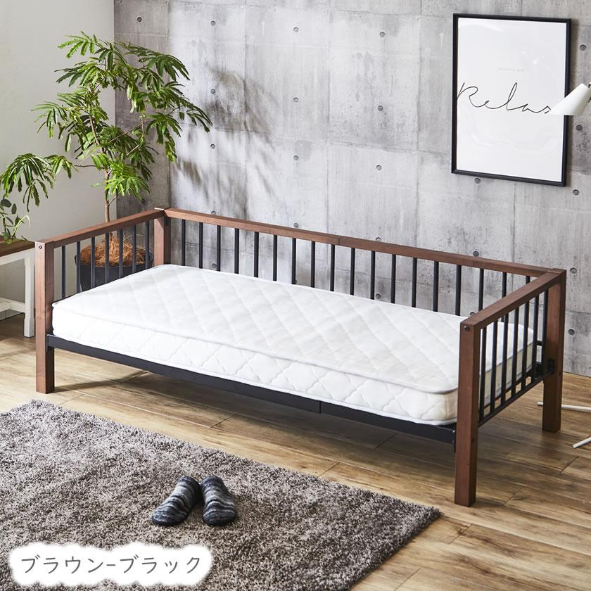 ネルコンシェルジュ Edith アイアンデイベッド 【ショートセミシングル