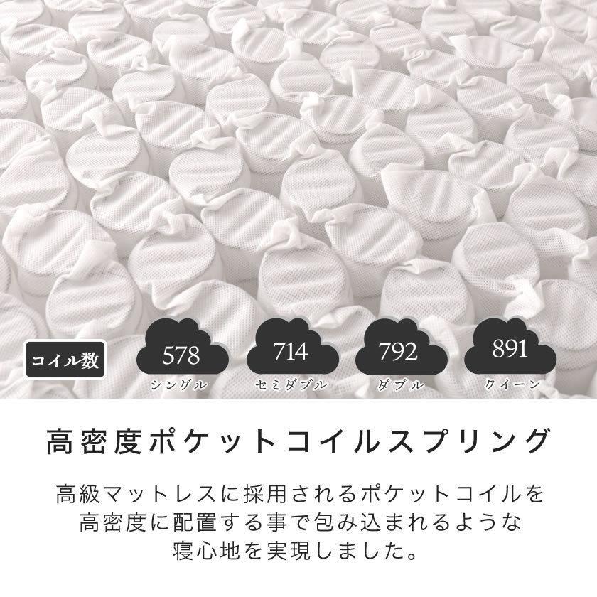 ネルコンシェルジュ ふわふかマットレス ポケットコイルマットレス
