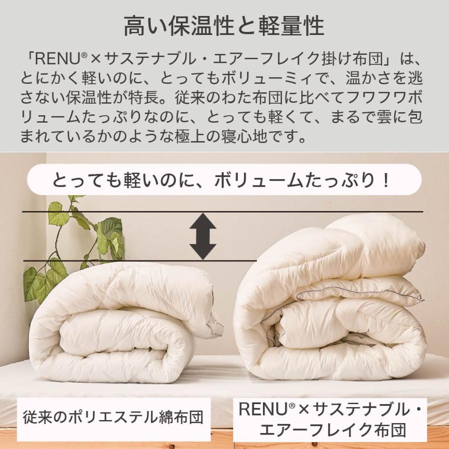 ネルコンシェルジュ RENU(R) サステナブルエアーフレイク掛け布団