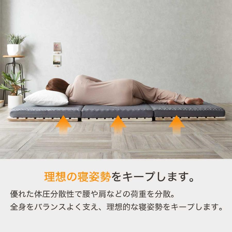 ネルコンシェルジュ 三つ折りウレタンマットレス セミシングル ネルコンシェルジュ 三つ折りウレタンマットレス セミシングル
