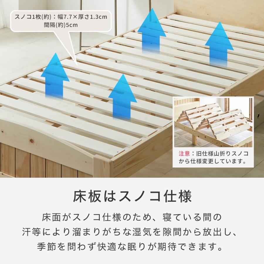 ネルコンシェルジュ ベッド ラルーチェ 収納付きベッド すのこベッド 