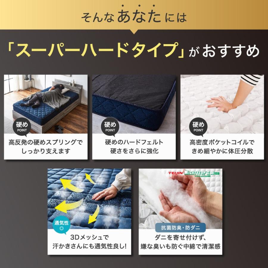 ネルコンシェルジュ バリュースーパーハード ポケットコイルマットレス