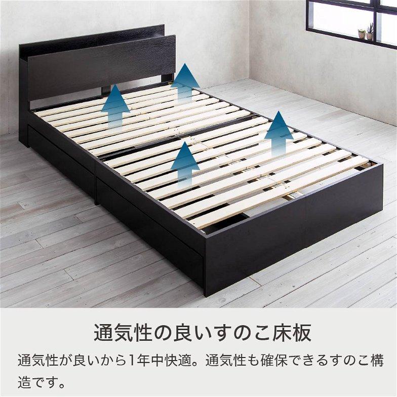 ネルコンシェルジュ ベッド 収納 クイーンベッド マットレス付き ネルコンシェルジュ ベッド 収納 クイーンベッド マットレス付き