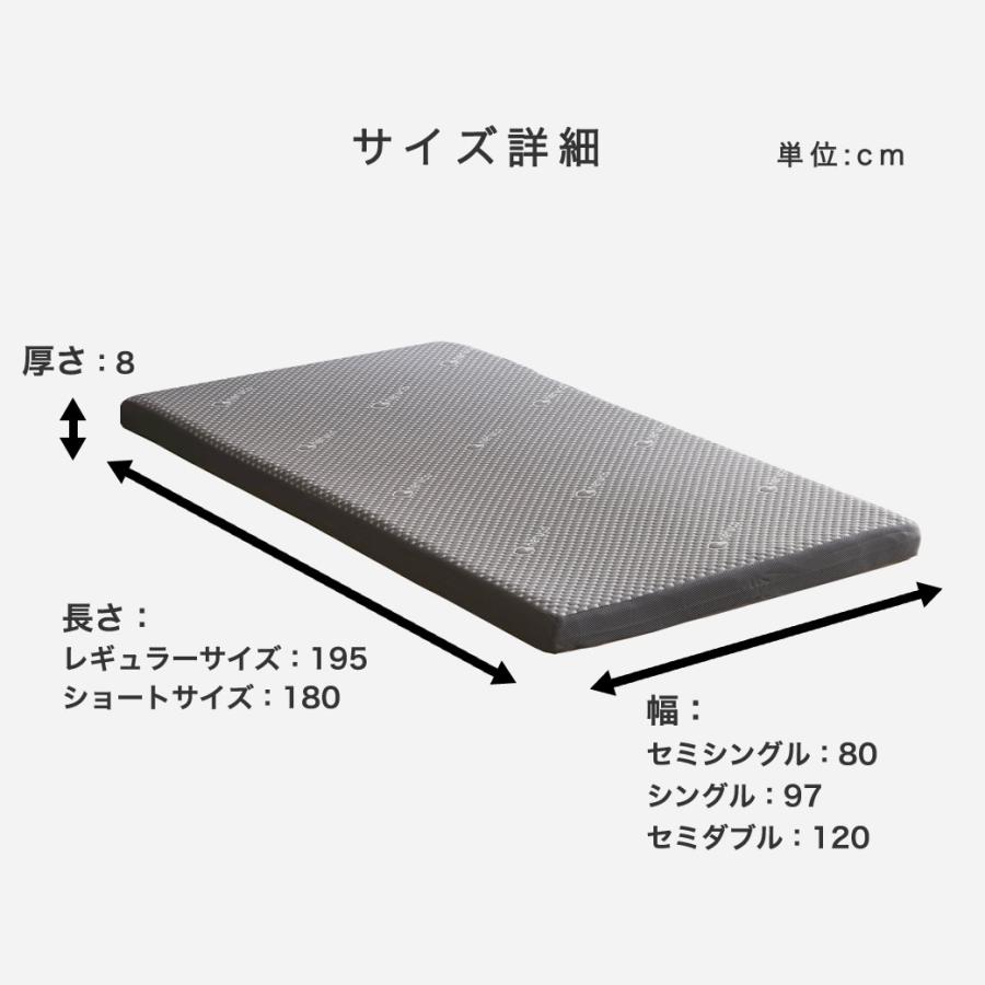 ネルコンシェルジュ 腰をしっかり支える 高反発マットレス セミダブル