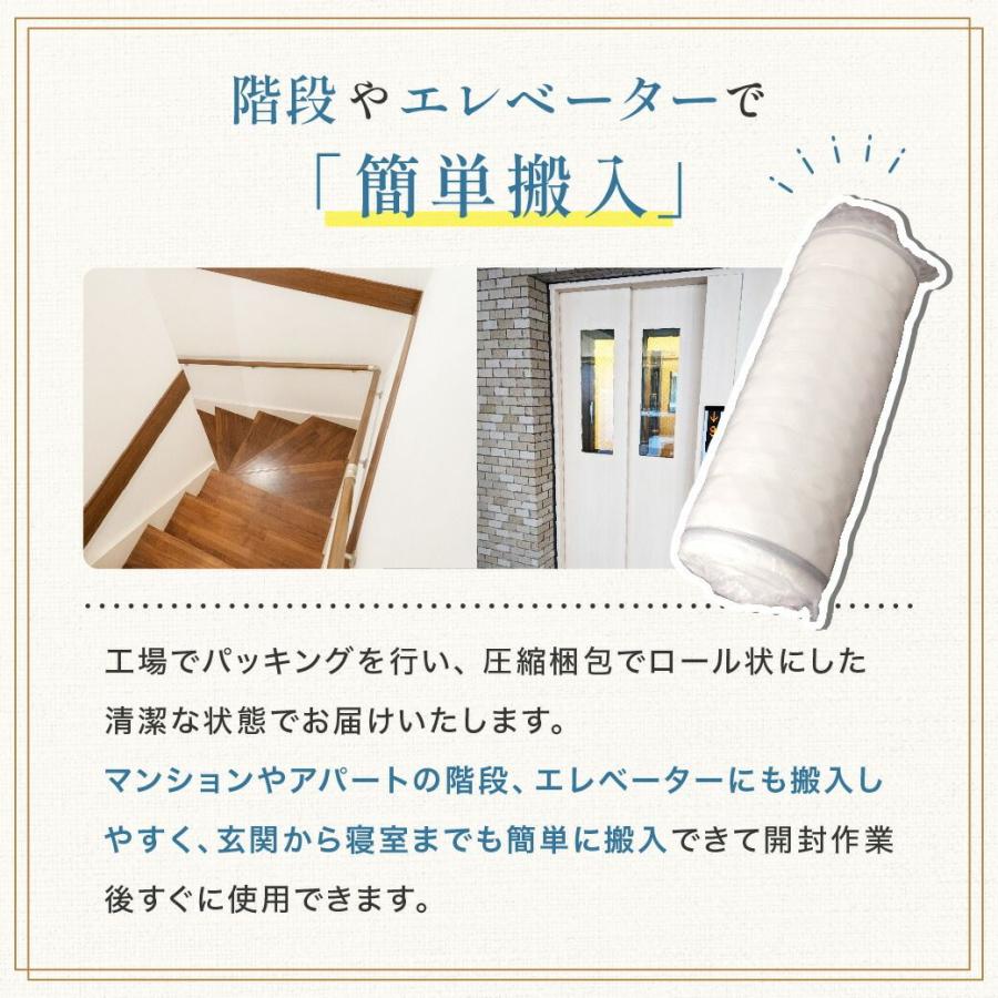 ネルコンシェルジュ ポケットコイルマットレス 三つ折り 極厚20cm セミ