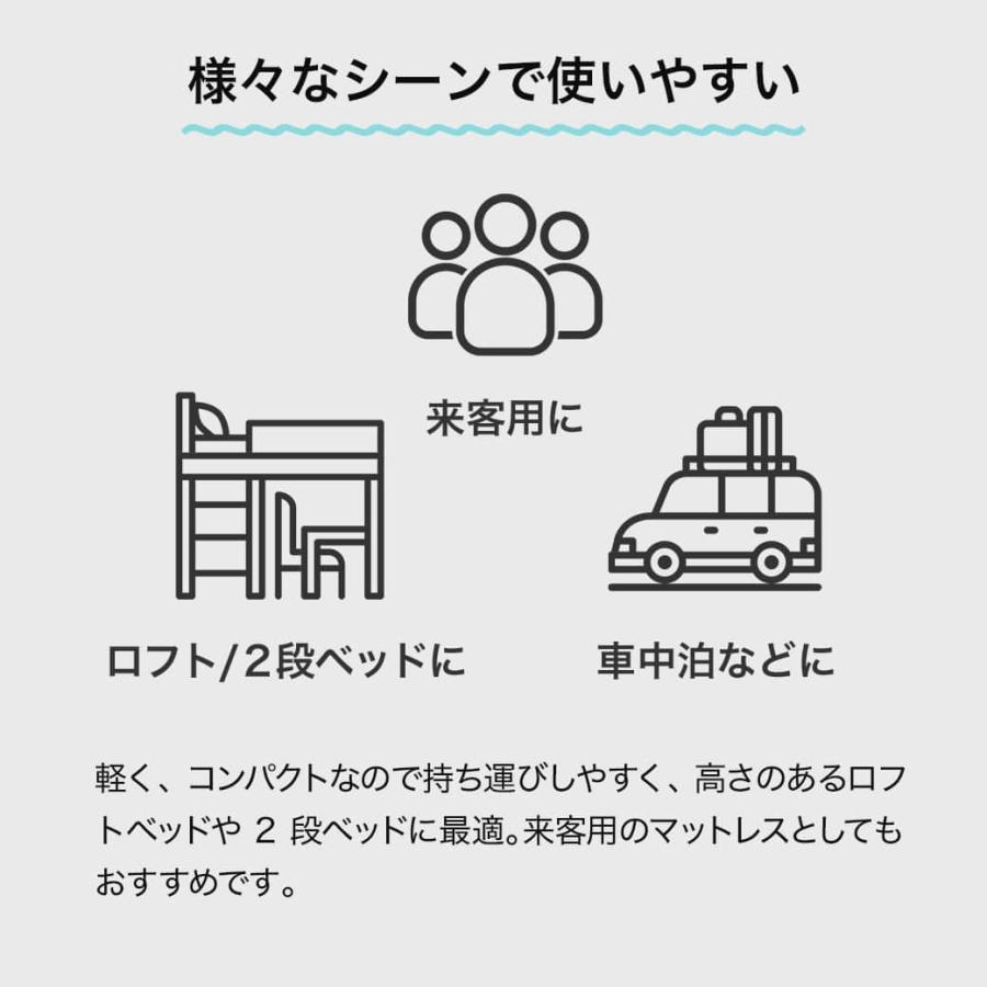 ネルコンシェルジュ 四つ折りウレタンマットレス 厚さ8cm シングル