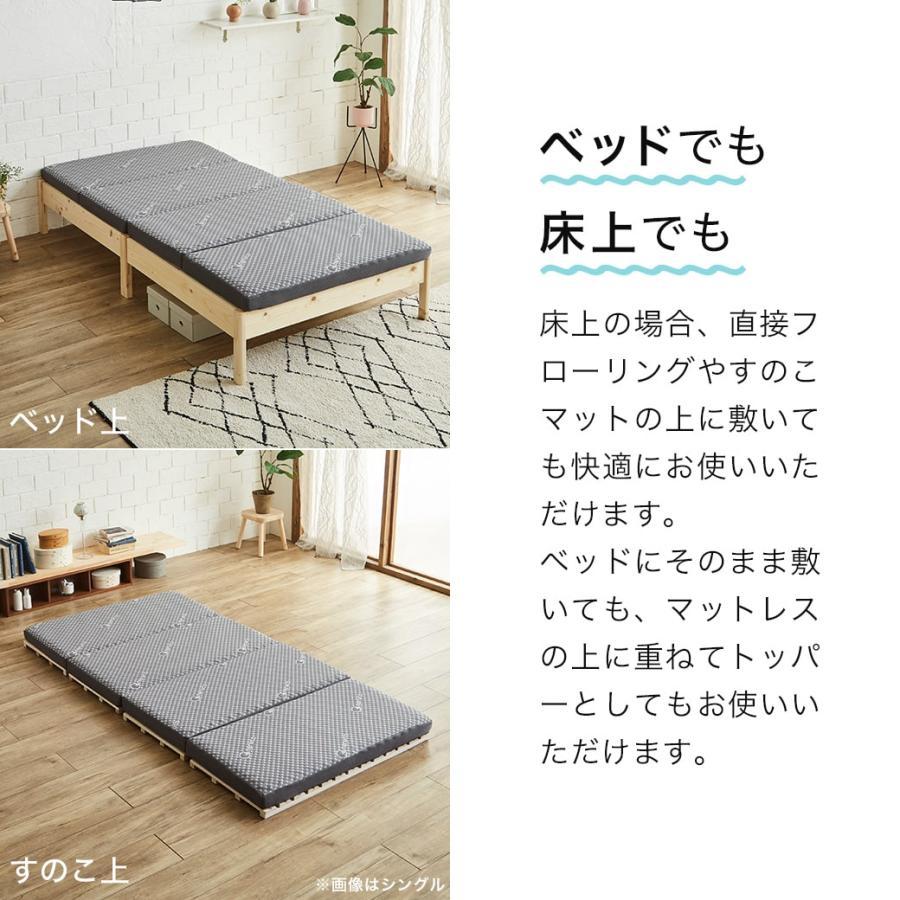 ネルコンシェルジュ 四つ折りウレタンマットレス 厚さ8cm クイーン