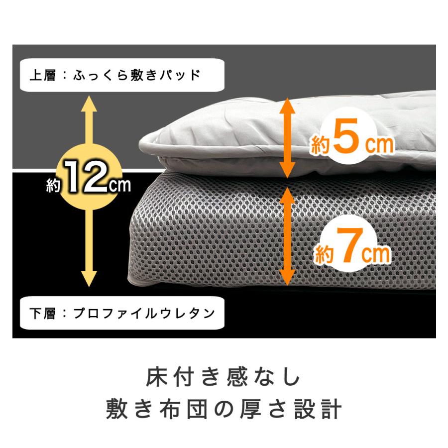 ファミリーベッド 敷布団 ベッドパッド　敷きパッド　⭐︎新品⭐︎ ネルコンシェルジュ ファミリー敷き布団 240サイズ 連結 ウレタン