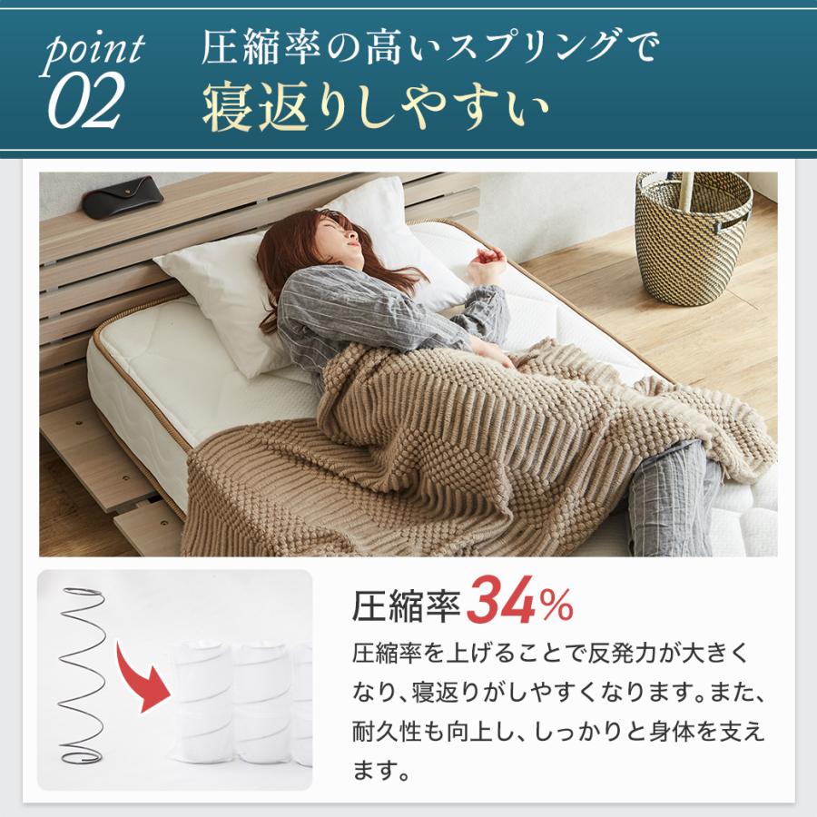 ネルコンシェルジュ ポケットコイルマットレス 日本製 横揺れ軽減