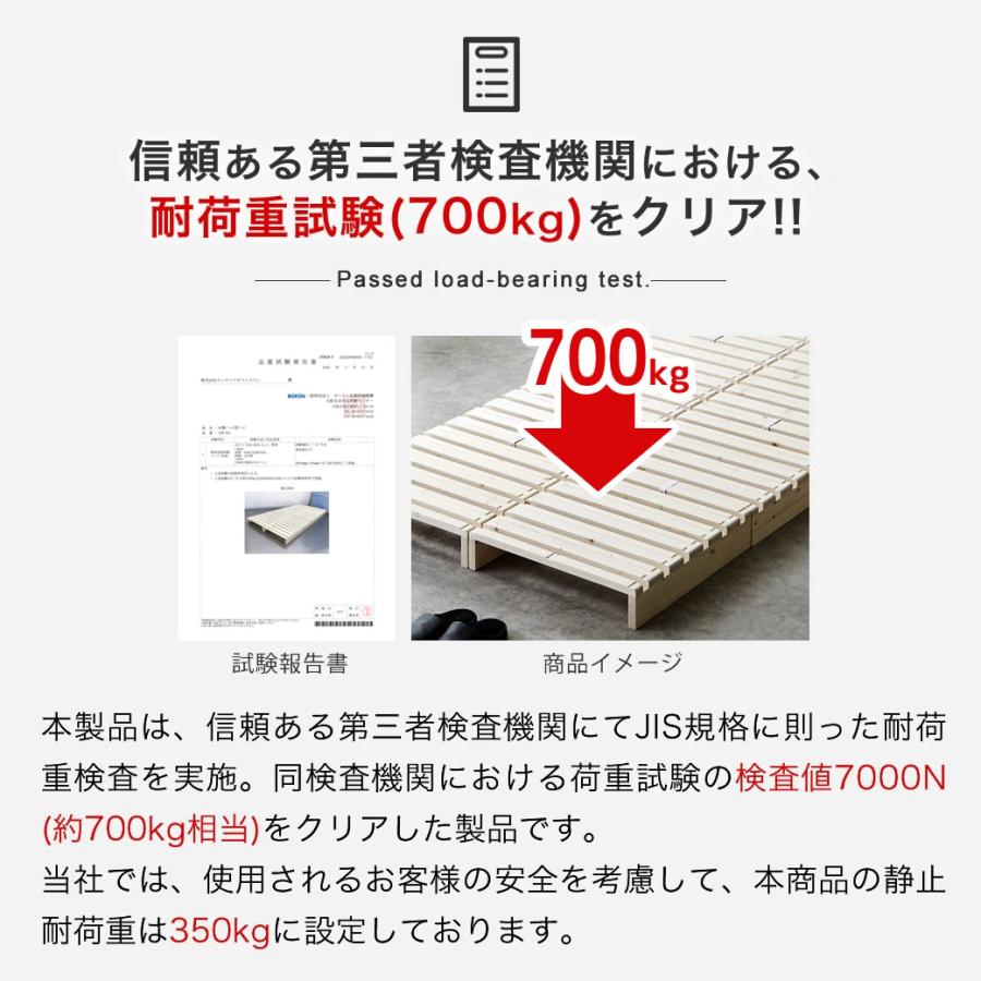 未使用 ネルコンシェルジュ　ベッドパレット シングル〜セミダブル ネルコンシェルジュ パレットベッド セミダブル すのこベッド ベッド