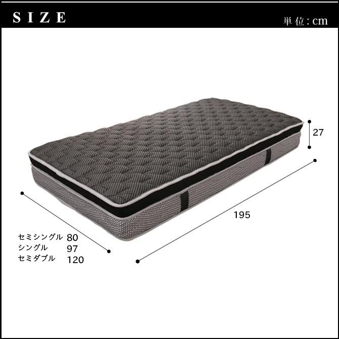 ネルコンシェルジュ 2層構造Doubleポケットコイルマットレス セミ