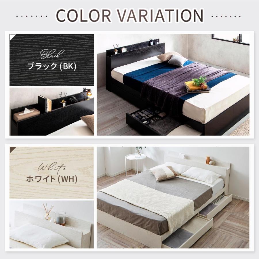 ネルコンシェルジュ 収納付きベッド クイーンロング ベッドフレーム