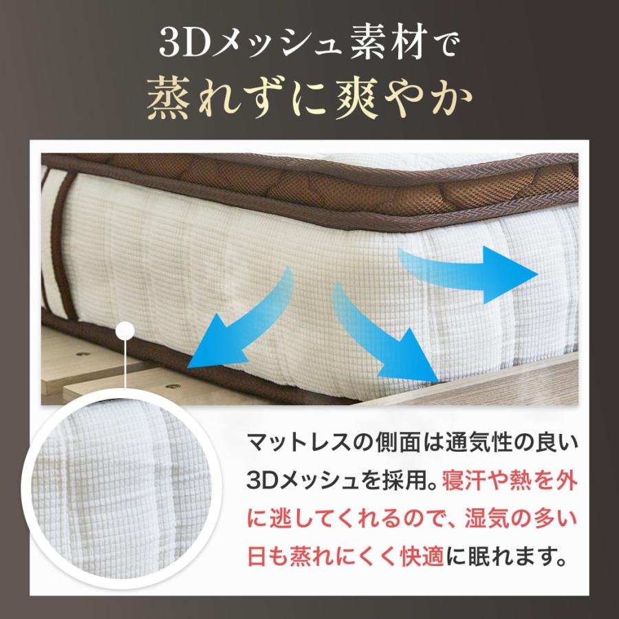 ネルコンシェルジュ 極厚25cm バリュープレミアム ポケットコイル 超高