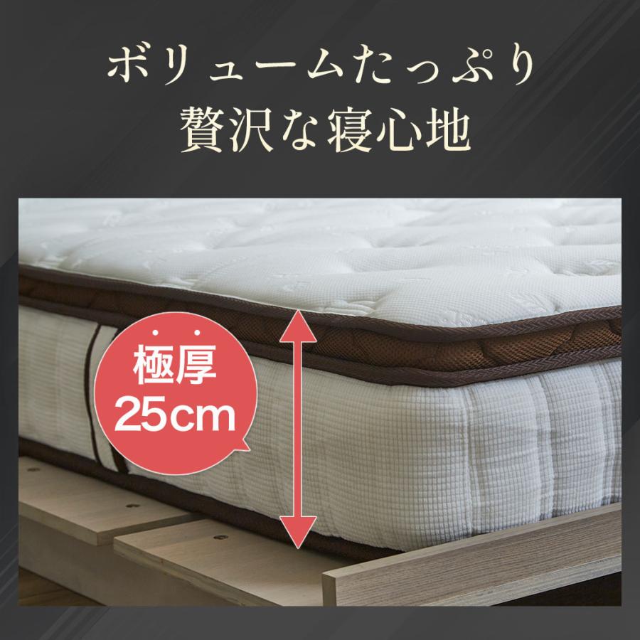 ネルコンシェルジュ 極厚25cm バリュープレミアム ポケットコイル 超高