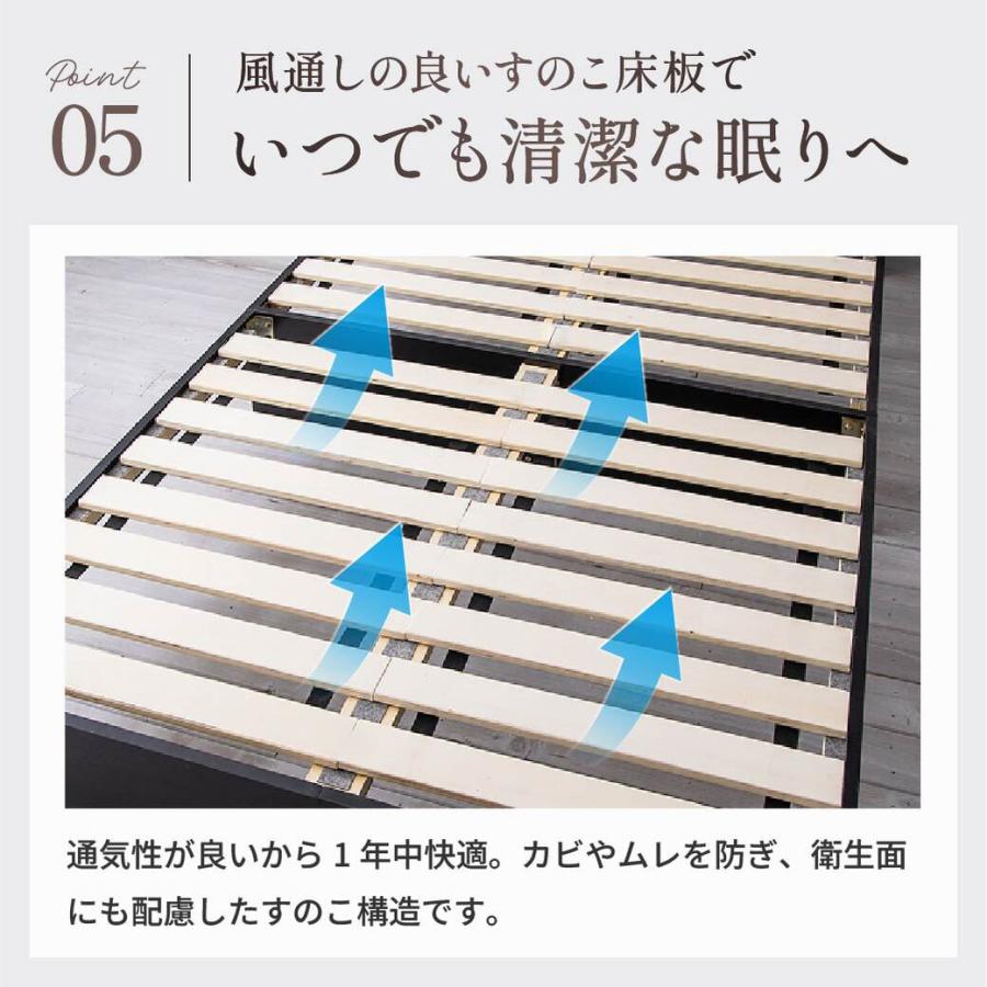 ネルコンシェルジュ 収納付きベッド セミシングル 厚23cm 日本製 国産