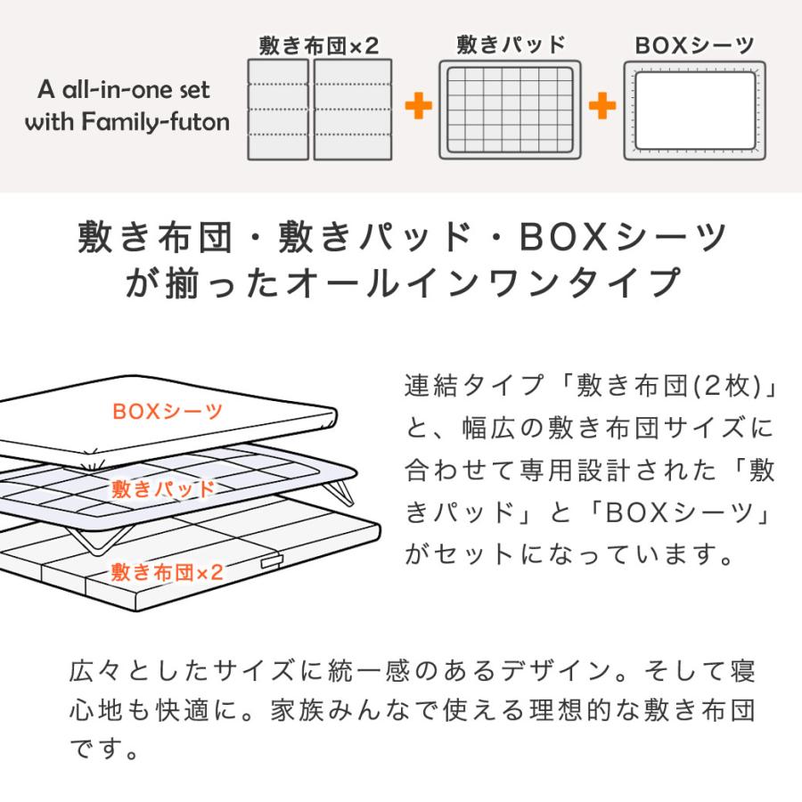 ネルコンシェルジュ ファミリー敷き布団 260サイズ 連結 ウレタン