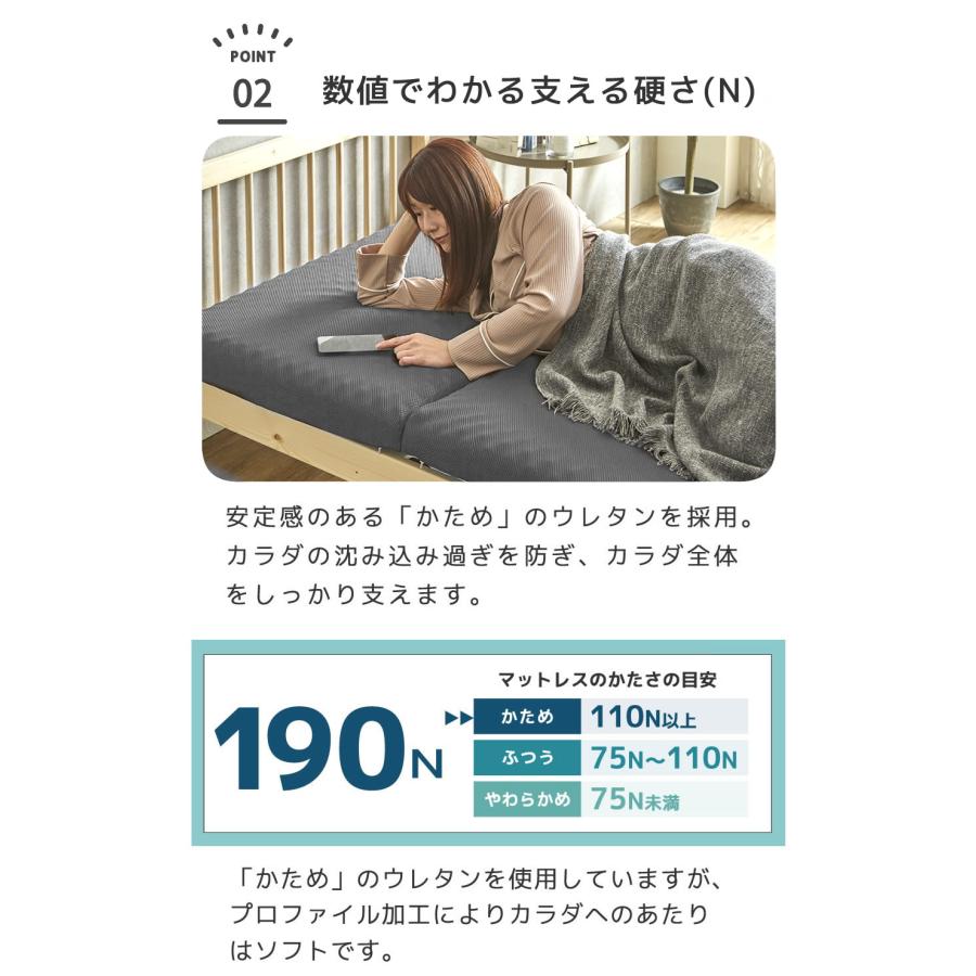 ネルコンシェルジュ 3/2 8:59まで最大10%OFF!爆買 三つ折りマットレス