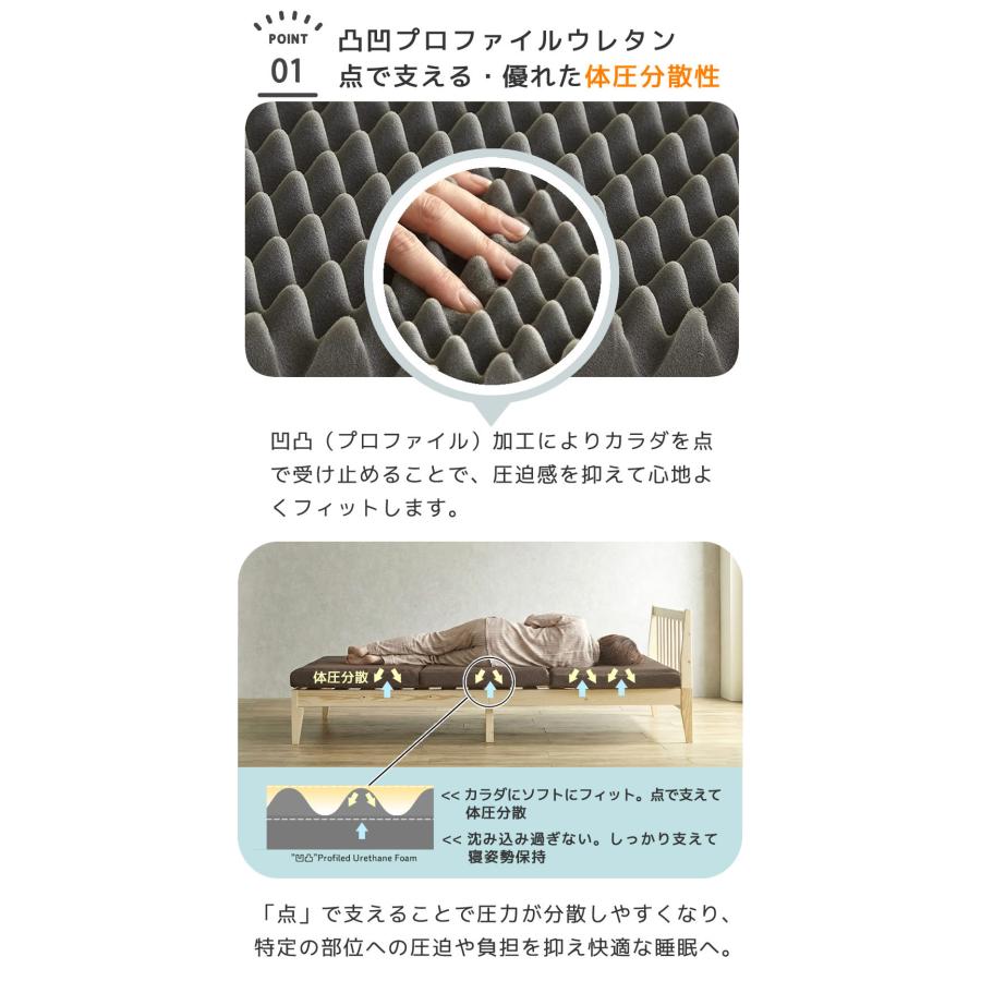 ネルコンシェルジュ 3/2 8:59まで最大10%OFF!爆買 三つ折りマットレス