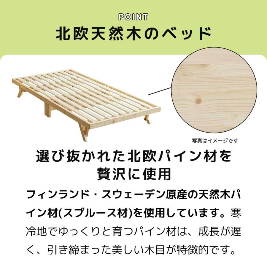 ネルコンシェルジュ ベッド バノン 折りたたみベッド すのこベッド