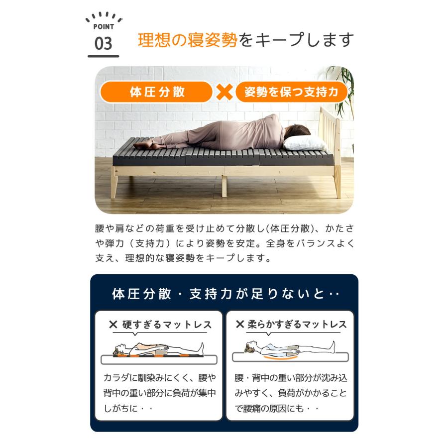 ネルコンシェルジュ 三つ折りウレタンマットレス シングルショート