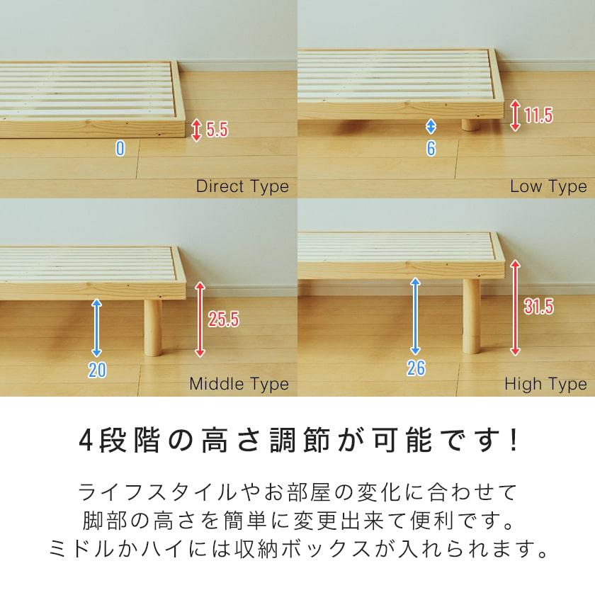 ネルコンシェルジュ すのこベッド ダブルベッド 木製ベッド ネルコンシェルジュ すのこベッド ダブルベッド 木製ベッド
