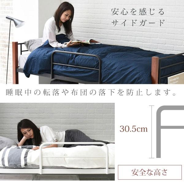天然木脚 パイプベッド シングル 高さ60cm ミドルタイプ 木製 天然木支柱 ロフトベッド ロータイプ ベット ベッド通販 ネルコンシェルジュ Neruco 通販 Yahoo ショッピング