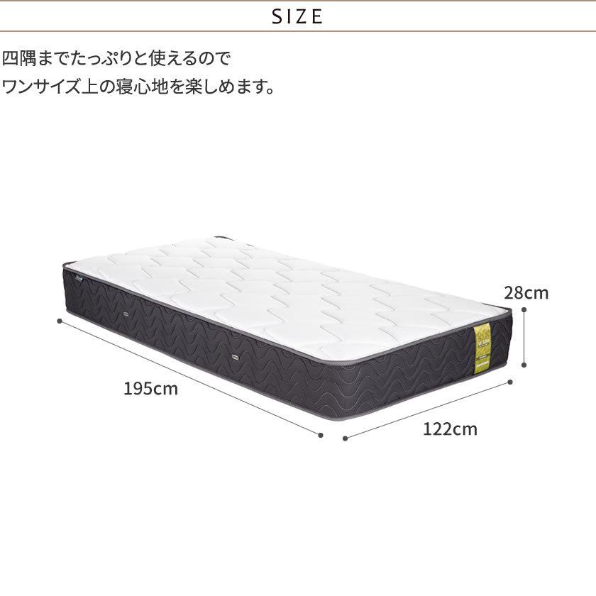 フランスベッド 高密度連続スプリングマットレス セミダブル 除菌機能糸 アグリーザ プロ・ウォール仕様 LT-5500α 国産 日本製 francebed  受注生産品の画像